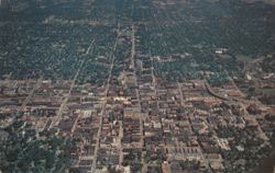 Aerial View of Springfield, MO - Ozark Region Center Postcard