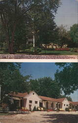 Stonewall Court Cottages & Playground, Branson MO Postcard