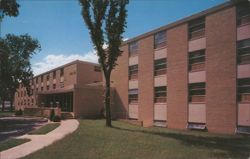 Xavier & Loyola Residence Halls, Rockhurst College, Kansas City Postcard