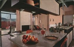 Eichler Home Interior Kitchen Living Room Terrace Mid-Century Postcard