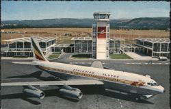 Ethiopian Airlines Boeing Fan-Jet Addis Ababa Airport Postcard