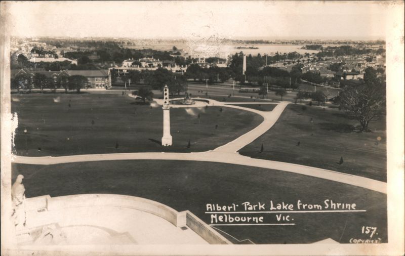Albert Park Lake from Shrine Melbourne VIC Australia