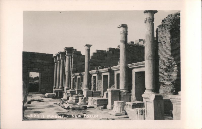 Leptis Magna New Forum Ruins Libya Africa