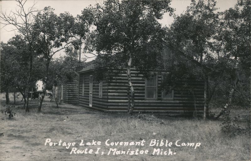 Portage Lake Covenant Bible Camp Log Cabins Manistee Michigan