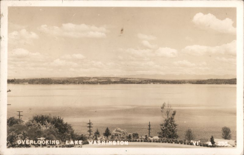 Overlooking Lake Washington Seattle