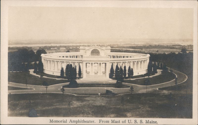 Memorial Amphitheater, From Mast of U. S. S. Maine Arlington Virginia