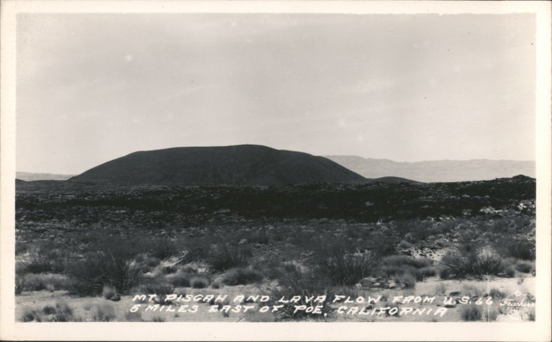 Mt. Pisgah and Lava Flow from U.S. 66, Barstow, CA California