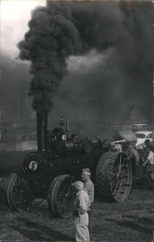 Steam Traction Engine Russell & Co. #41 Emitting Smoke