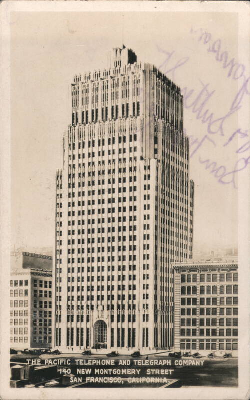 Pacific Telephone and Telegraph Co. 140 New Montgomery St. San Francisco California