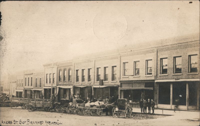 Ayers St. S of Bernard, Haverhill street scene Massachusetts