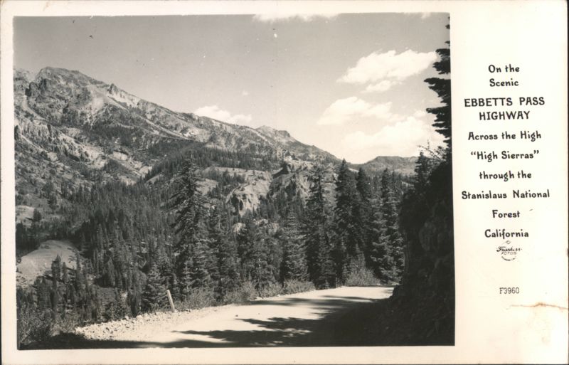 Ebbetts Pass Highway, High Sierras, Stanislaus National Forest Sonora California