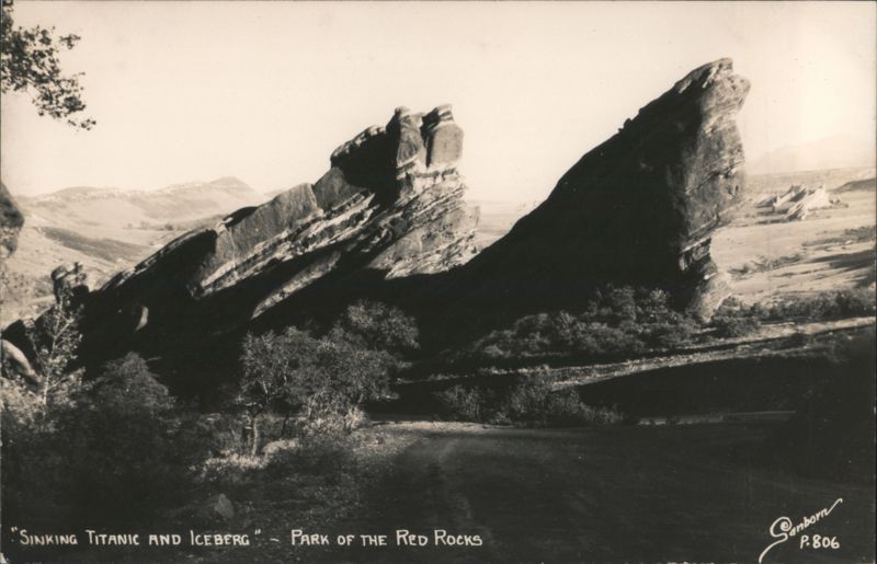 Sinking Titanic and Iceberg - Park of the Red Rocks Morrison Colorado