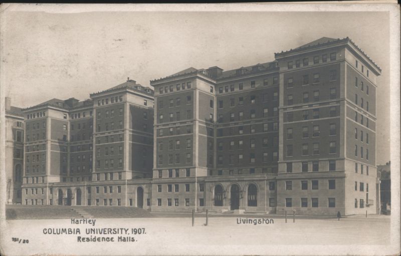 Hartley, Livingston, Columbia University Residence Halls, 1907 New York City
