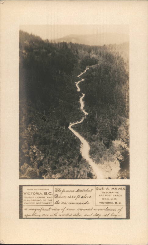 Malahat Drive, 1260 ft above sea, Victoria, BC Canada