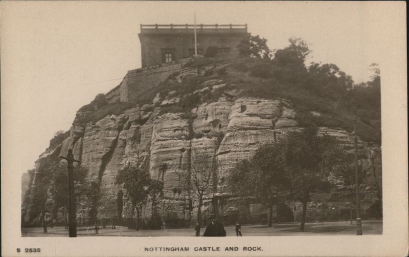 Nottingham Castle and Rock England