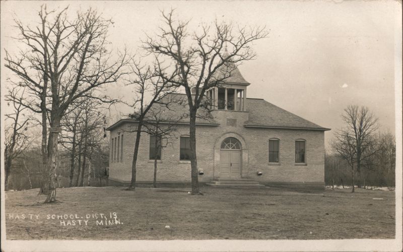 Hasty School, District 13 Minnesota