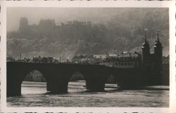 Heidelberg Castle in Morning Fog Postcard
