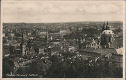Prague Panoramic City View Postcard