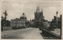 Charles Bridge Old Town Bridge Tower Prague Postcard