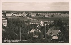 Haparanda, Border Bridge, Sweden-Finland with Torneå Postcard
