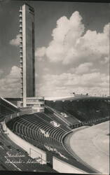 Helsinki Olympic Stadium Tower & Grandstands Postcard