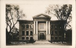 Moline Public Library, Illinois Postcard