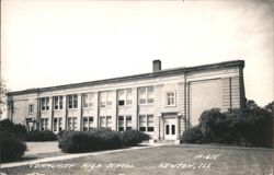 Community High School, Newton, IL Postcard