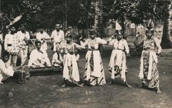 Javanese Dancers & Musicians in Traditional Attire Postcard