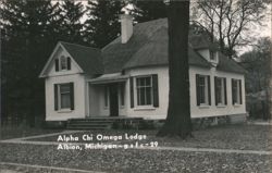 Alpha Chi Omega Lodge, Albion, MI Postcard
