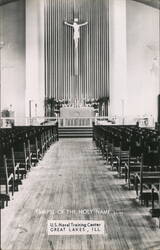 Chapel of the Holy Name, U.S. Naval Training Center Postcard
