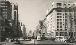 Avenida Juarez, Mexico City Postcard