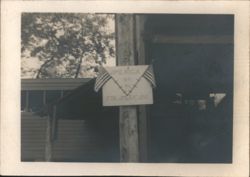 AMERICA FIRST FOR AMERICANS Sign, WWII Home Front Postcard