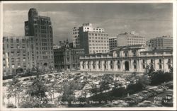 Santiago, Plaza de la Constitución Cityscape Postcard