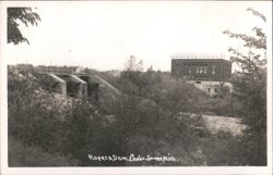 Ropers Dam, Cedar Springs, Michigan Postcard