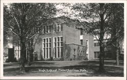 High School, Cedar Springs, MI Postcard