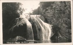 Turner Falls 72 FEET HIGH Postcard
