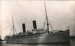 SAXON Union Castle Line Steamship, Built 1899 Postcard
