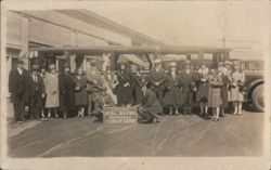 Group at Seal Rocks San Francisco Gray Line Bus Postcard