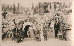 "Amelia Earhart" flower arches, Xochimilco Postcard