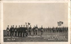 Presenting Decorations, 57th F.A. Brigade, Brest, France Postcard