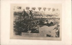 Aviator Burned to Death Postcard