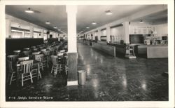 Ship's Service Store - Farragut Naval Training Station Postcard
