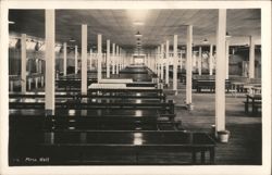 Mess Hall - Farragut Naval Training Station Postcard