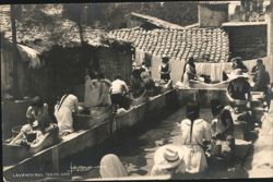 Laundresses Washing Clothes, Taxco, Guerrero Postcard