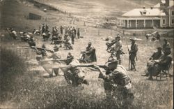 Soldiers Target Practice Fort Barry, CA 1912 Postcard
