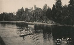 Lawlor's Shore, N. W. Miramichi River, Canoeing Postcard