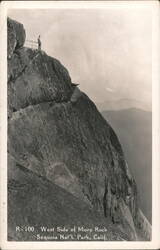 West Side of Moro Rock, Sequoia National Park Postcard