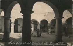 Patio central del Obispado Monterrey, N.L. Mex. Postcard