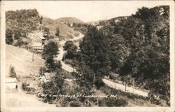 U.S. 40 East of Cumberland, MD - Mountain Road View Postcard