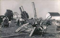 Logan Farm Agricultural Fair Farm Machinery Postcard